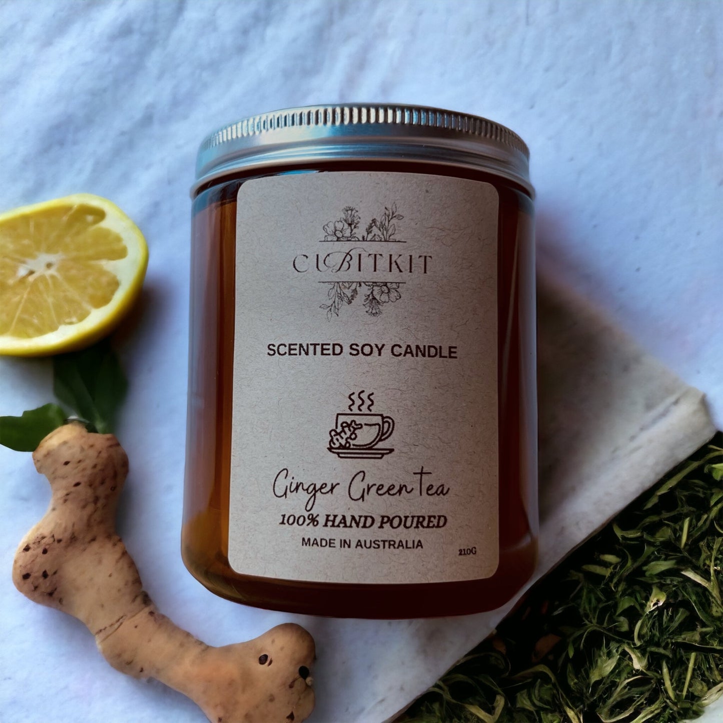 Ginger Green Tea - Scented Candle (210g)